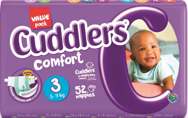 Cuddlers Comfort Diapers Size 3 - 52.0'S - Case 4