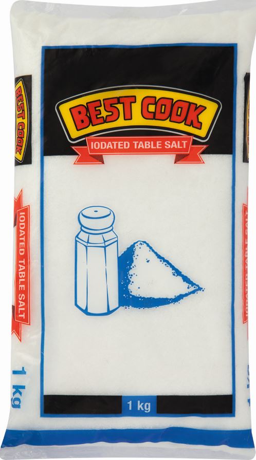 Best Cook Table Salt - 1.0kg - Shrink Wrap 20